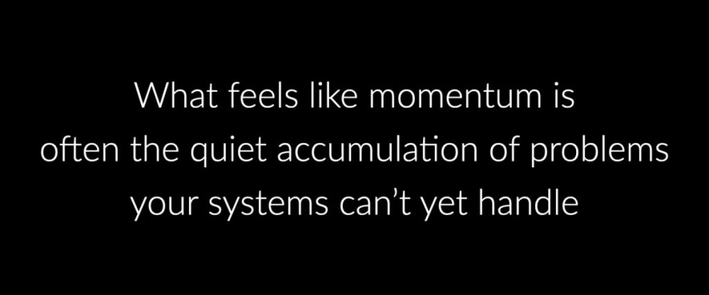 Mitigating the risks of scaling too quickly in operations.001