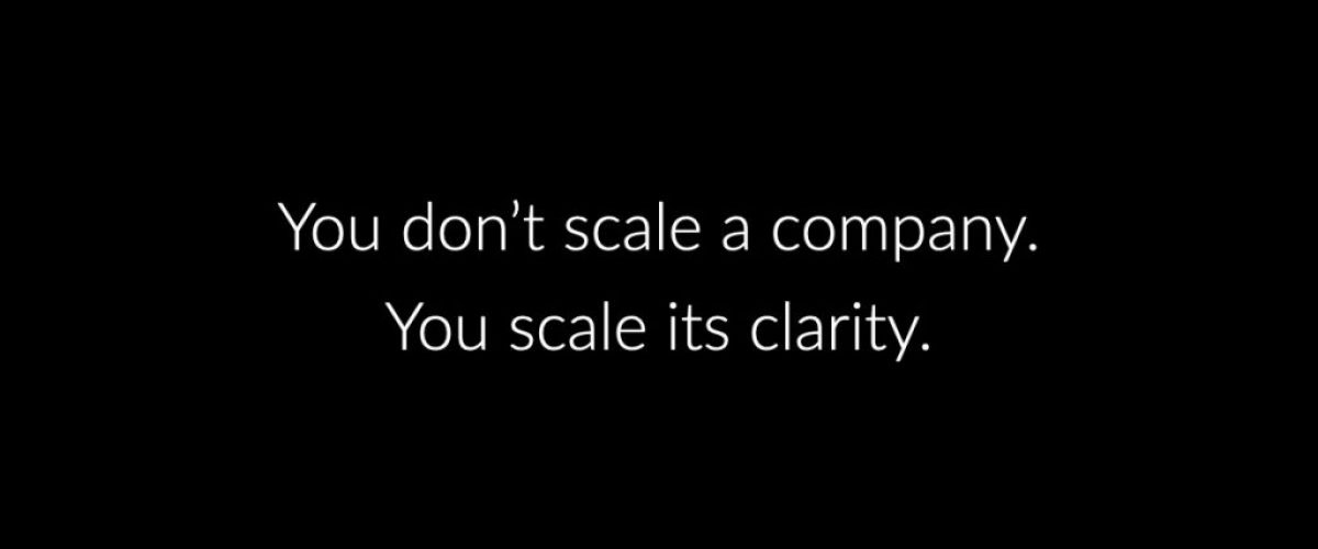 Operational clarity- How to align your company to scale.001