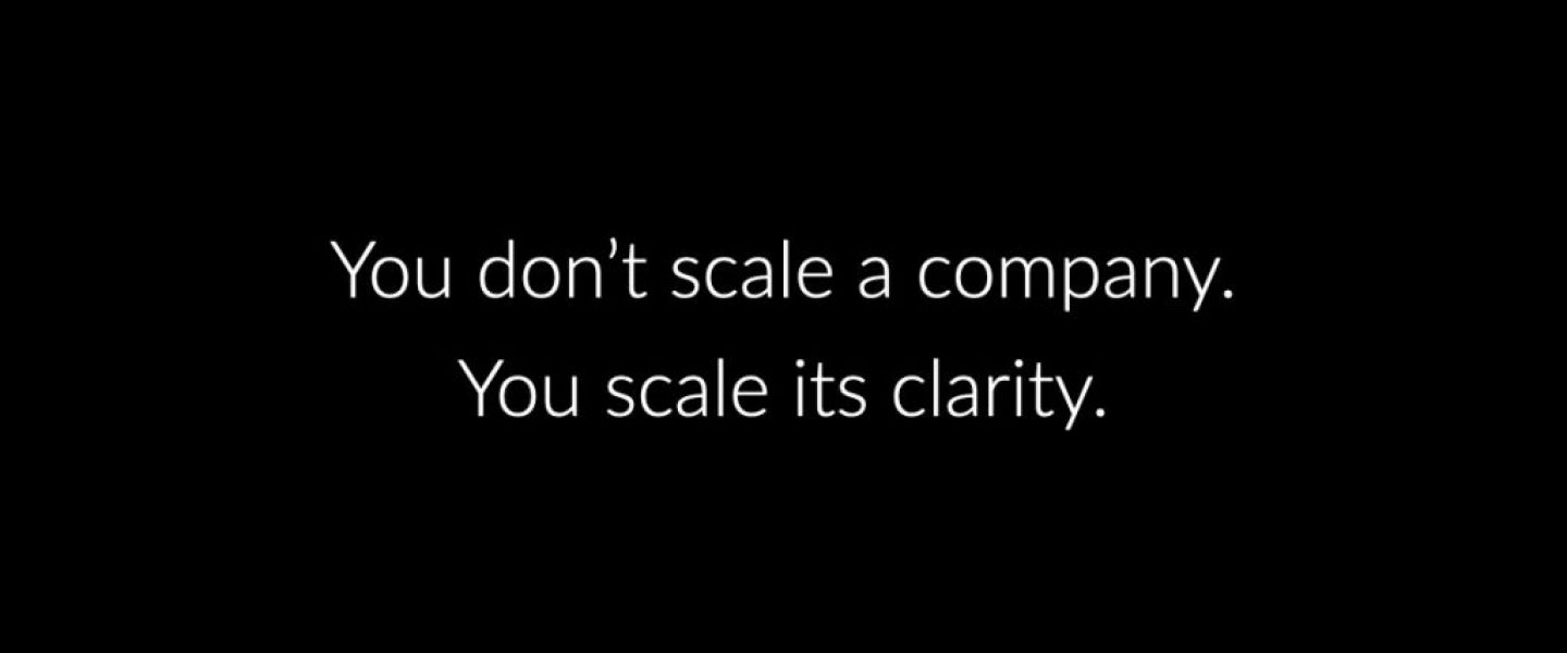 Operational clarity- How to align your company to scale.001