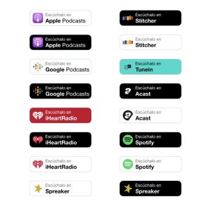 Pack de banners para podcasts Produce Audio