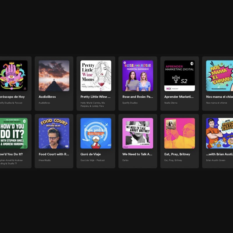 Podcasts y audiolibros en Spotify