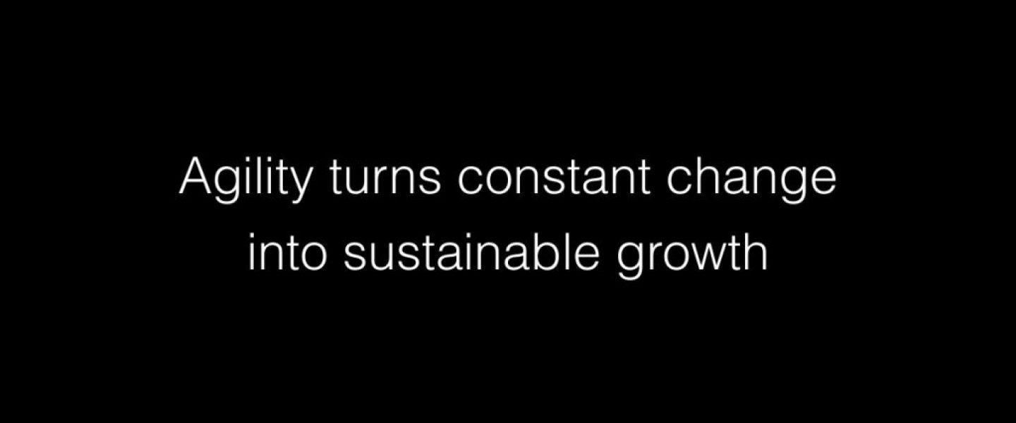 Agility turns constant change into sustainable growth