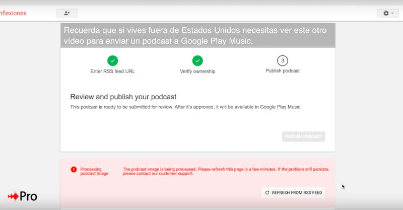 enviar podcast a Google Play Music 5