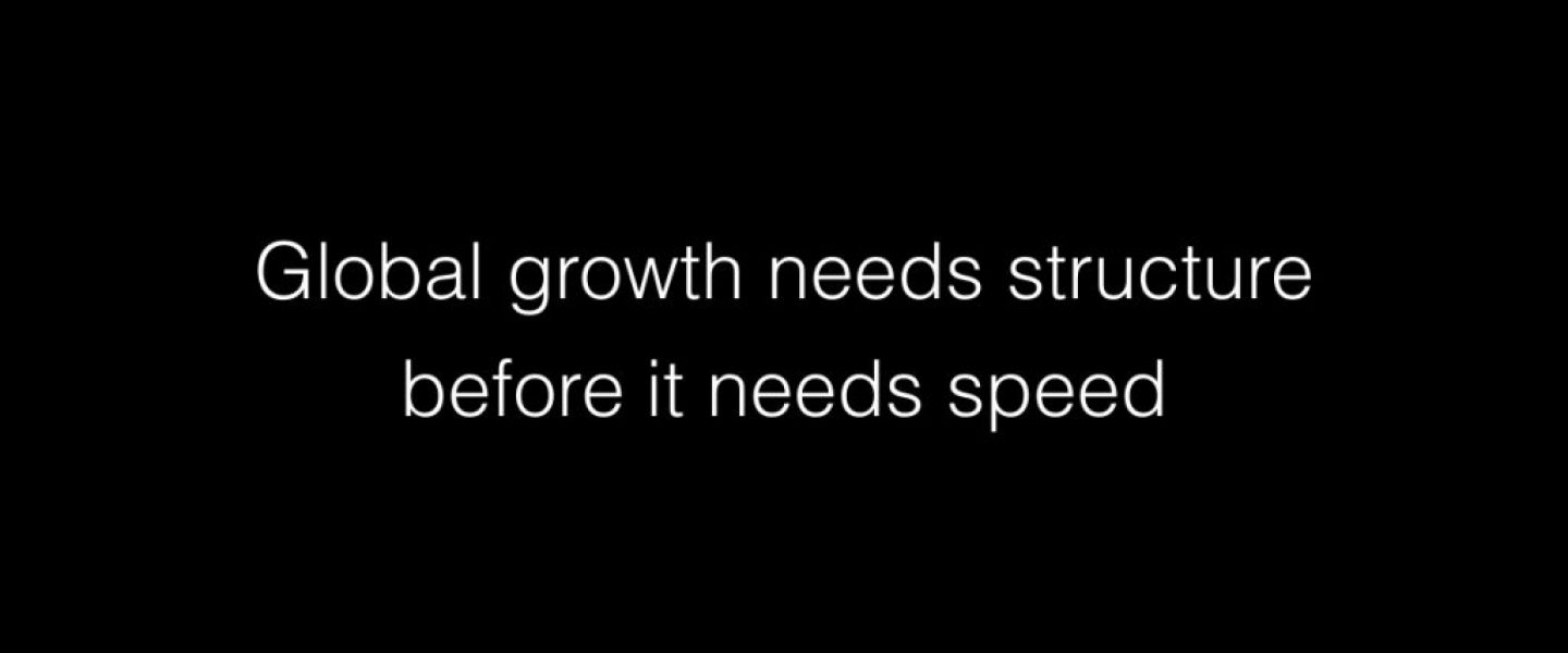 Global growth needs structure before it needs speed