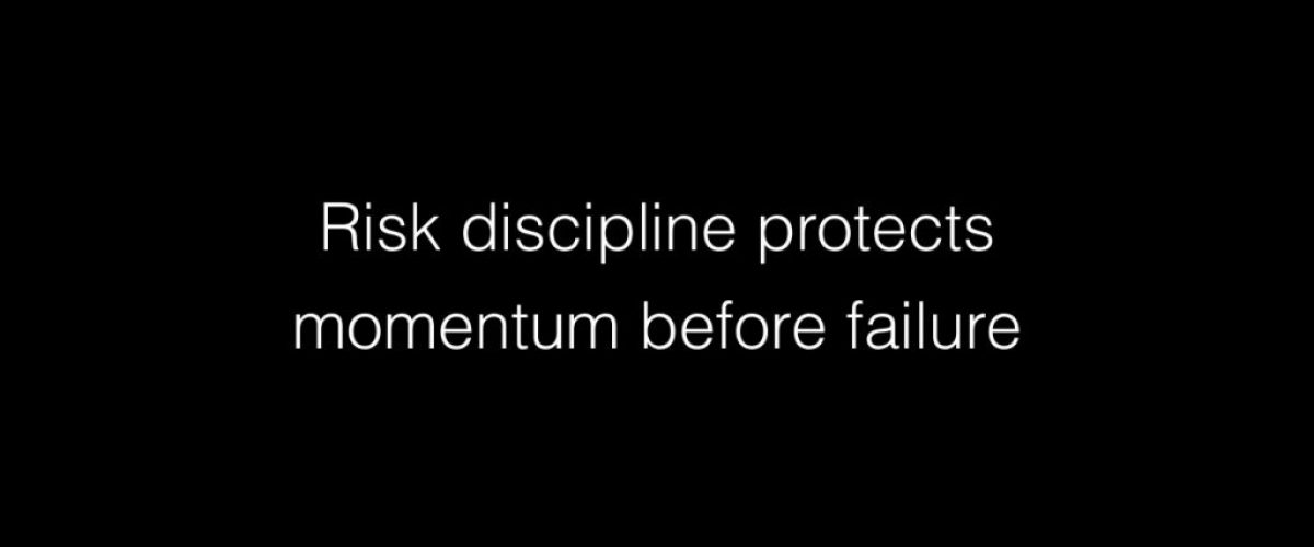 Risk discipline protects momentum before failure